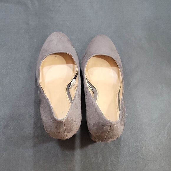 A.NEW DAY ELLORI CHUNKY HEEL PLATFORM SUEDE PUMP - Picture 9 of 16